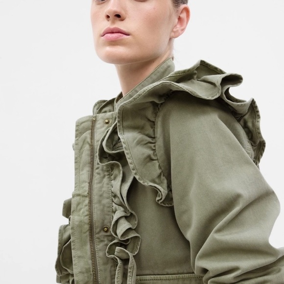 GAPxLoveShackFancy Collab- Cropped Utility Jacket - Picture 3 of 6